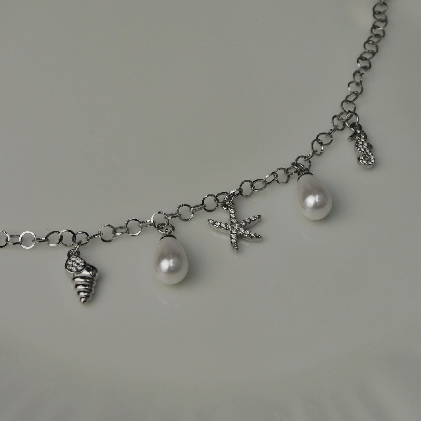 CAMAYA Gld/Silver Synthetic Pearl Summer Bracelet for Women