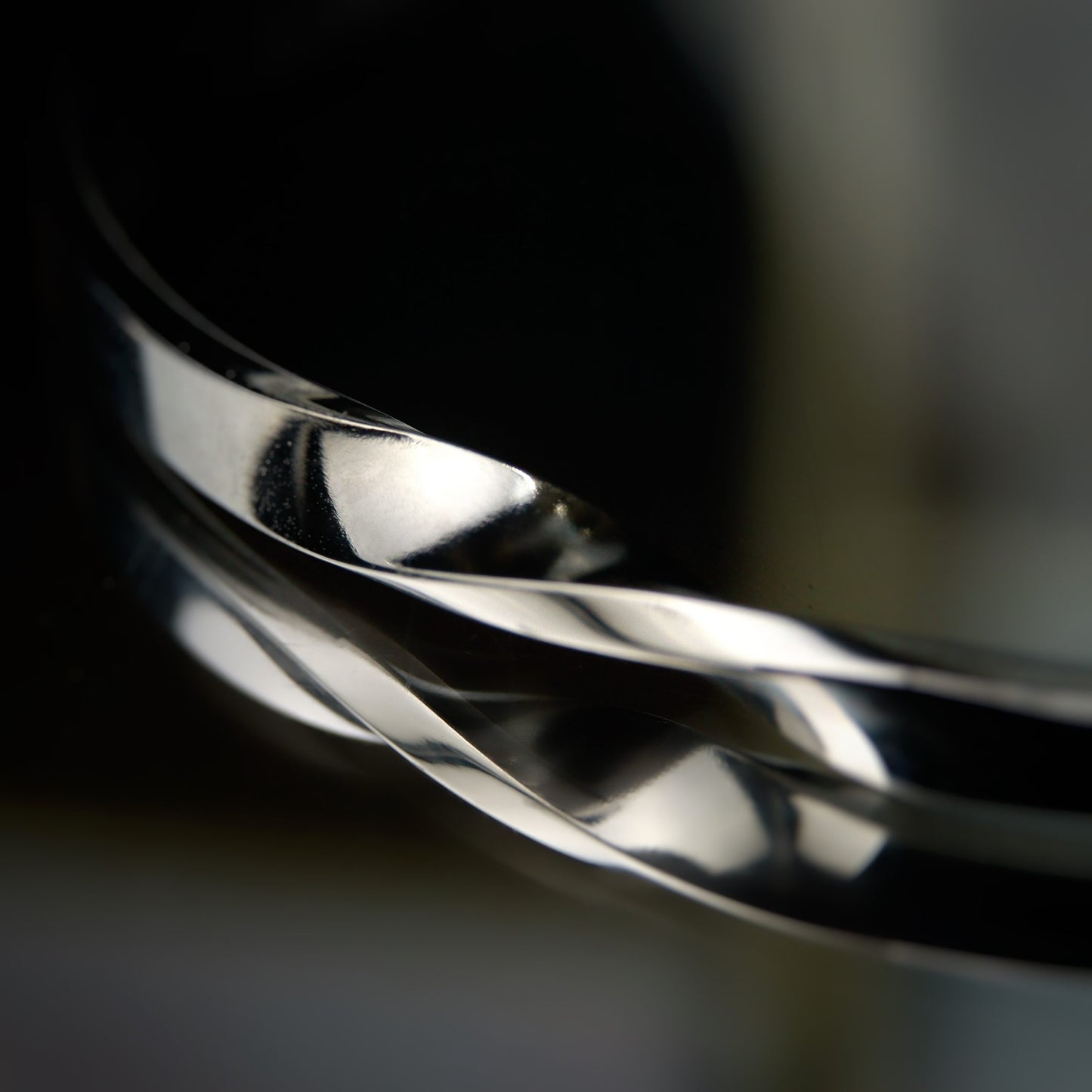 Men Jewelry JACK Silver Twisted Middle Open Bangle Fashion For Men's