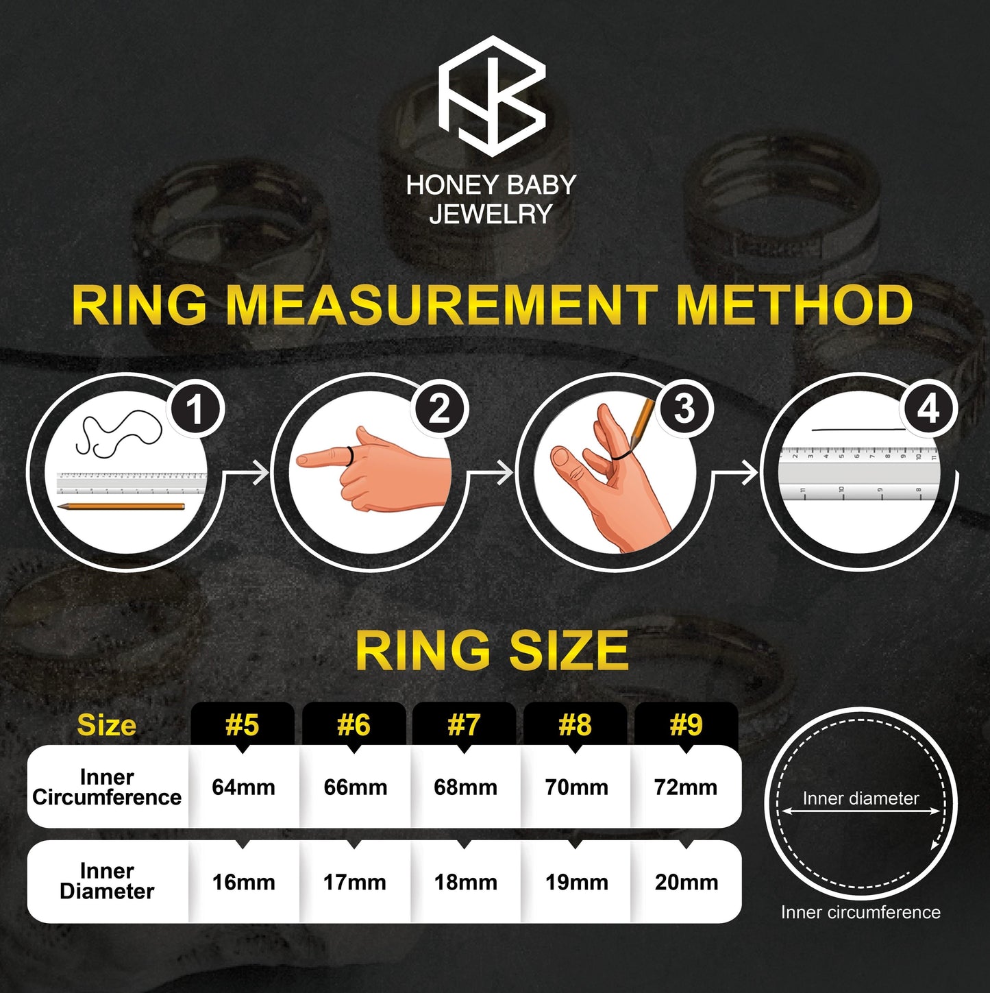 Men Jewelry NICKO Matte Black Diamond Cut Face Ring Fashion For Men's