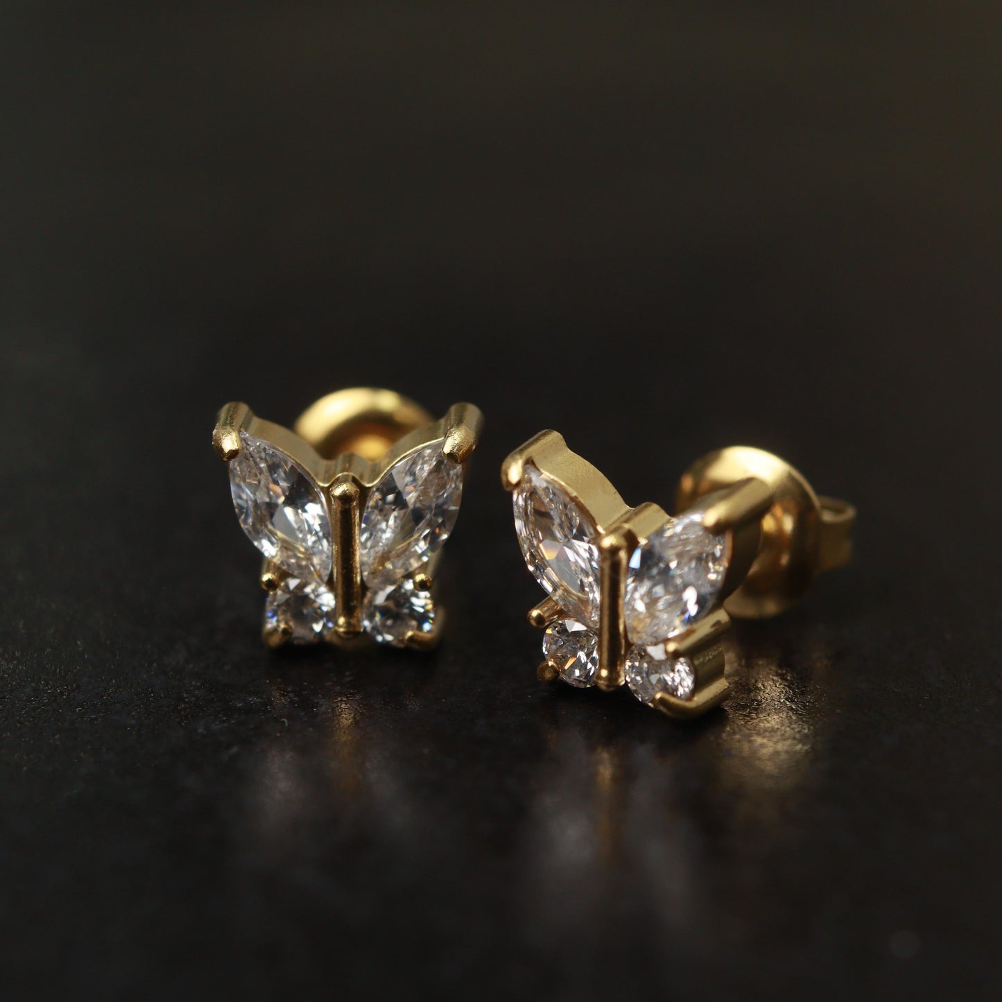 Mini Shiny Stud Earrings Collections Women's