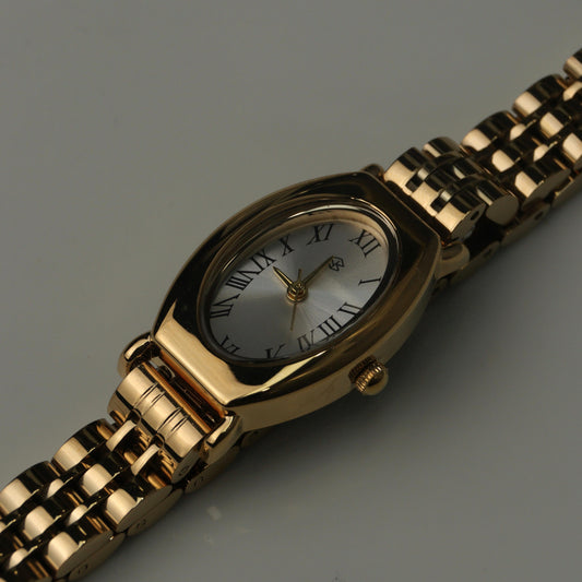 MORITZ Minimalist Retro Oval Brushed Thin Strap Fashion Women's Watches