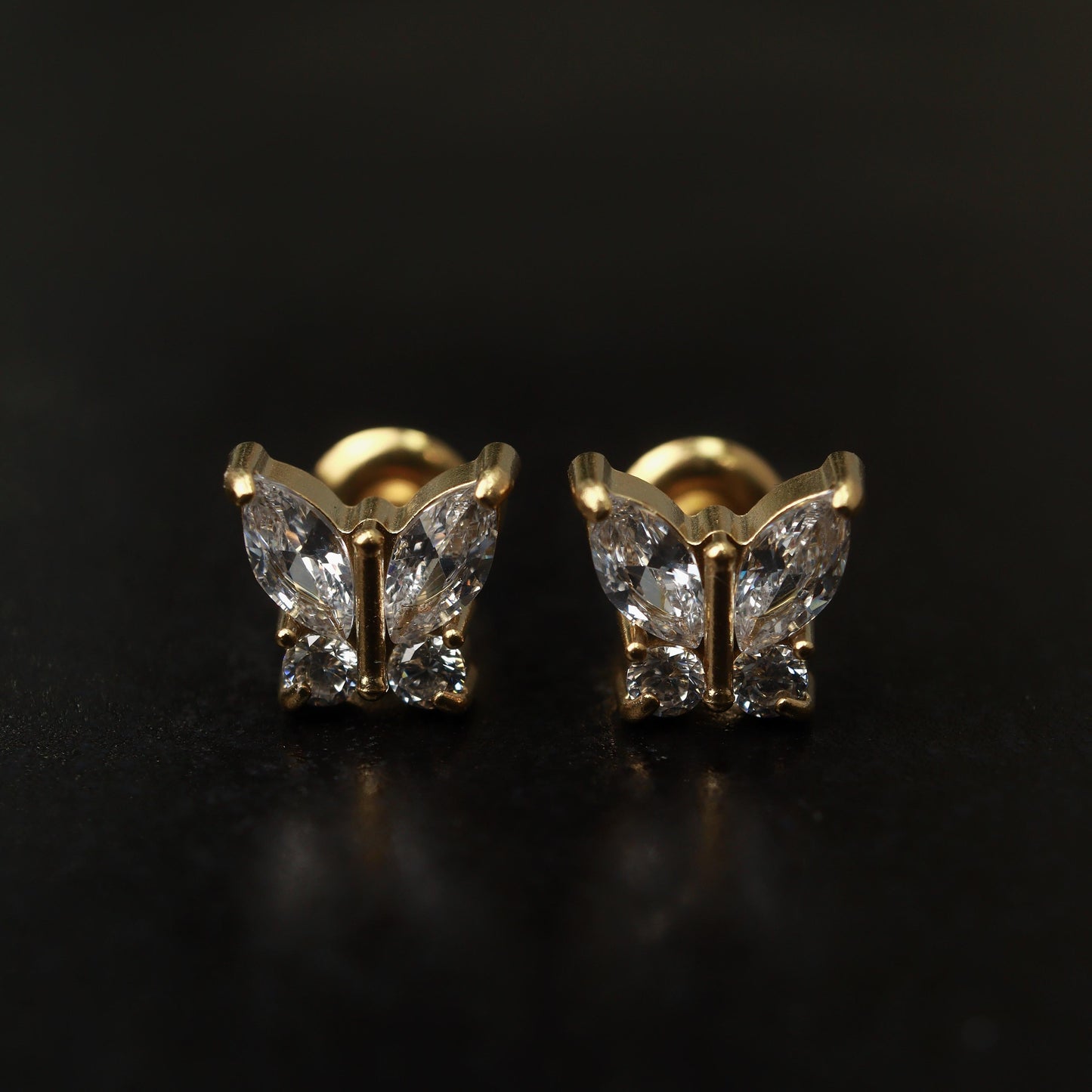 Mini Shiny Stud Earrings Collections Women's