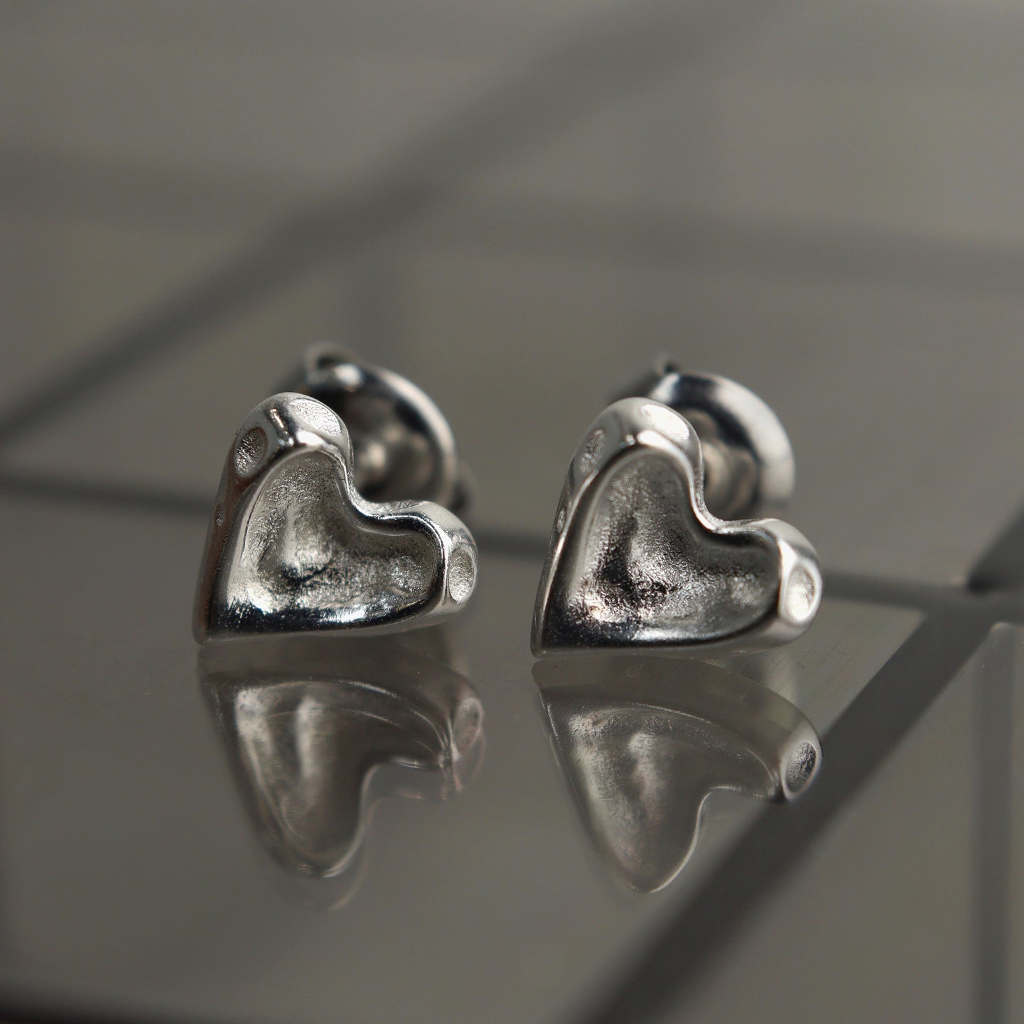 DASH S925 Silver Irregular Mini Heart