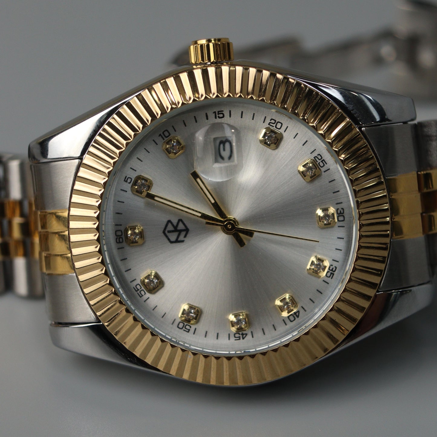 CLARKE Two-Tone Big Watch Face Men's Watches