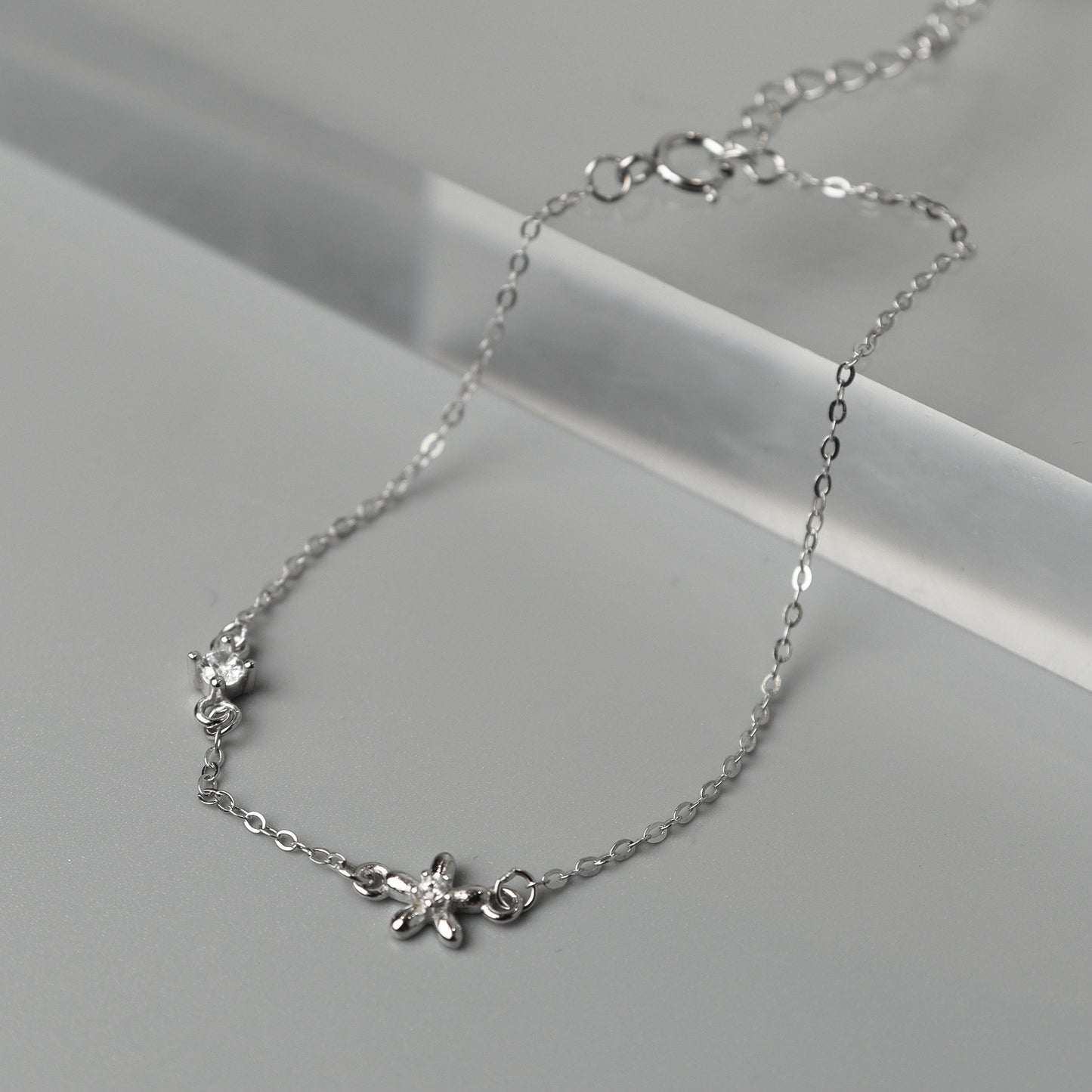 PETALYN S925 Silver Flower Star for Women Bracelet Fashion