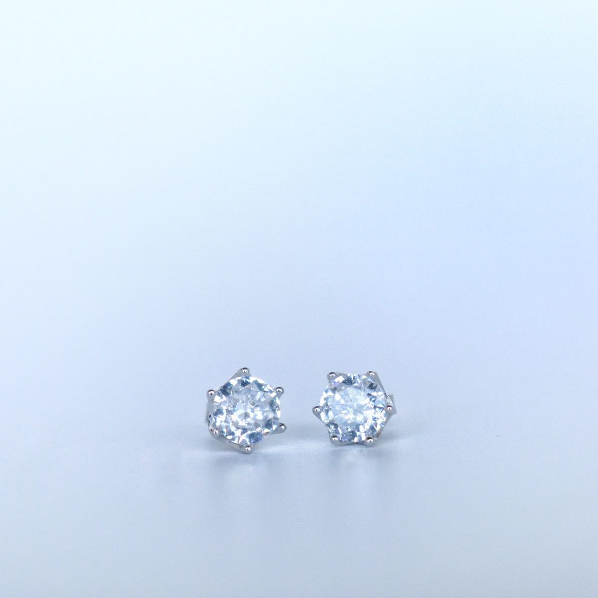 CRYS Zircon Stud Earrings Jewelry Women Fashion Accessories