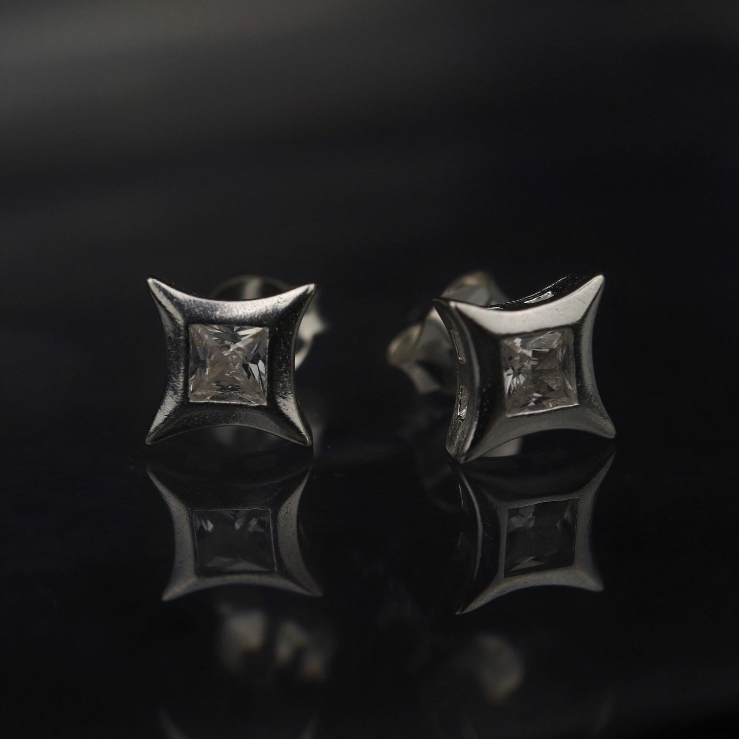 TALA S925 Silver Mini Star Stud Earrings Women's