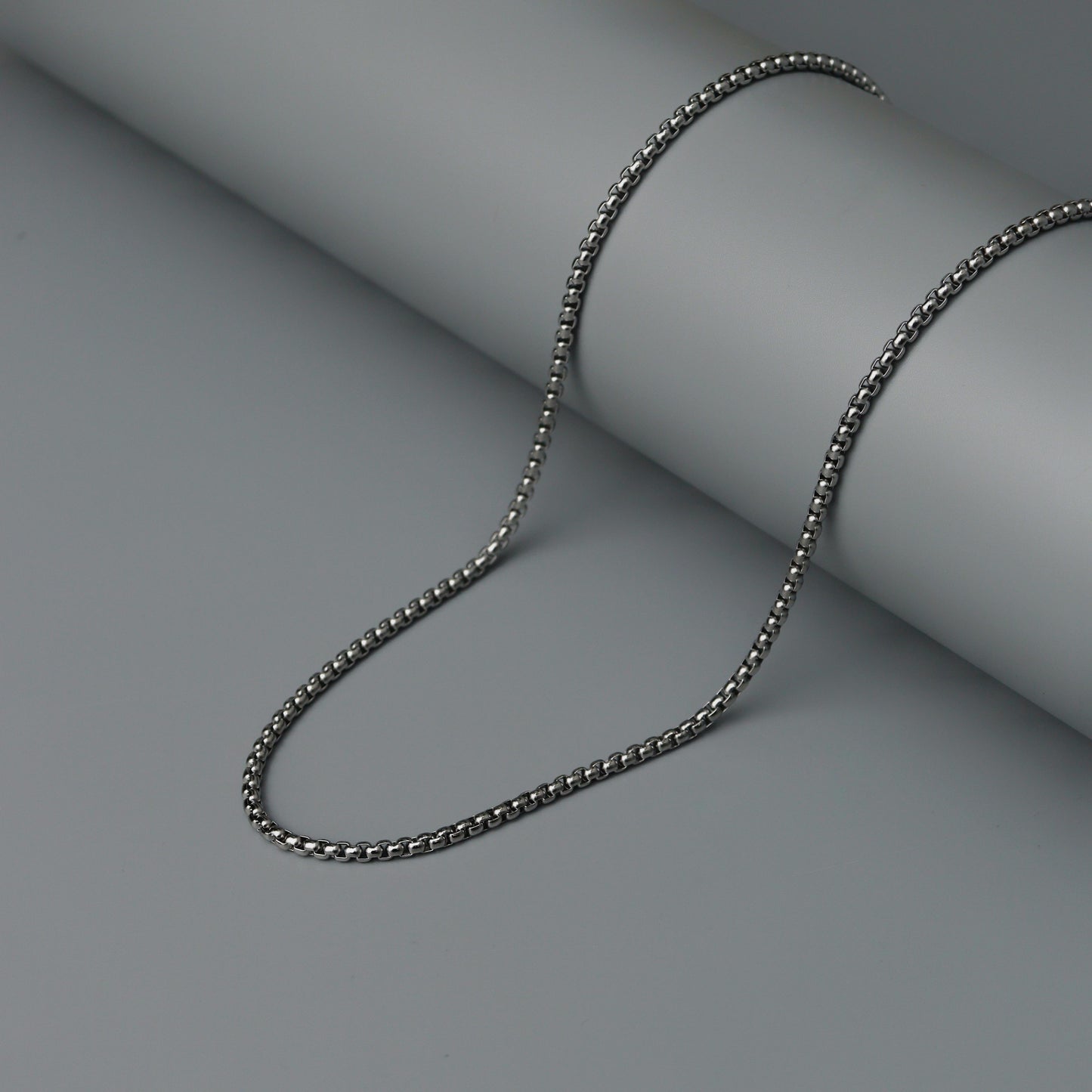 Men Jewelry KAIRO Silver Box Chain Necklace Fashion For Men's