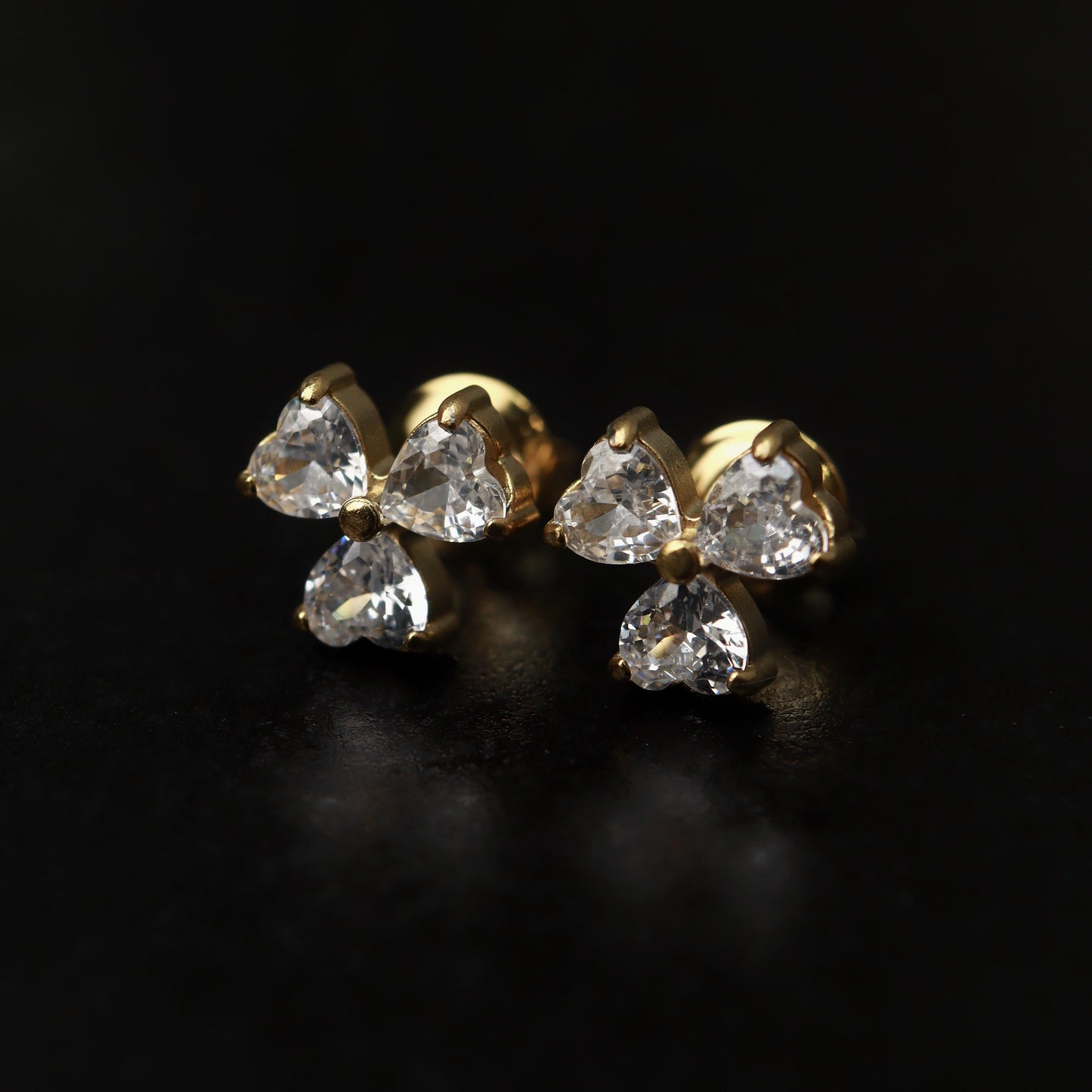 Mini Shiny Stud Earrings Collections Women's