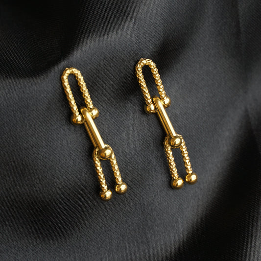 EMILY Buckle Chain Drop Earrings