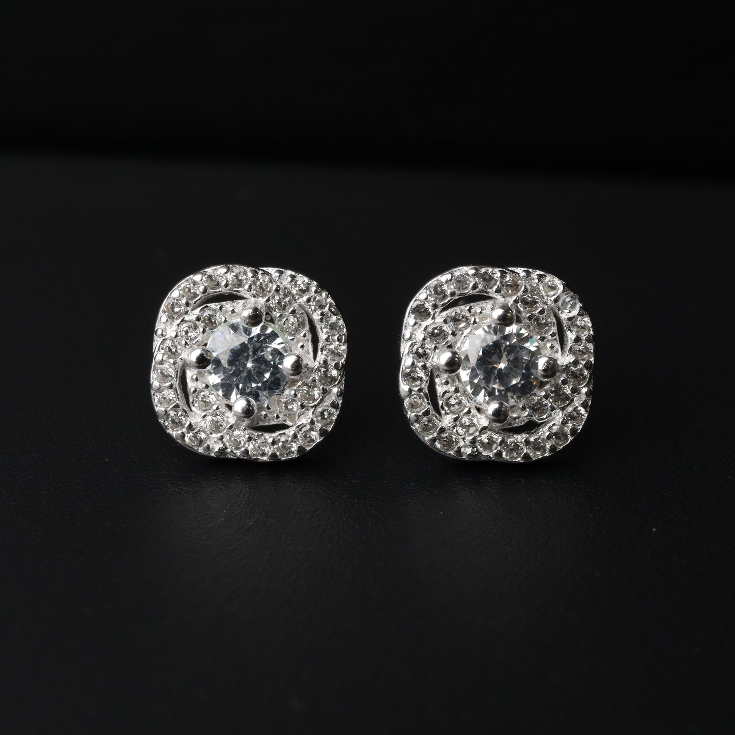 S925 Silver Square Stud