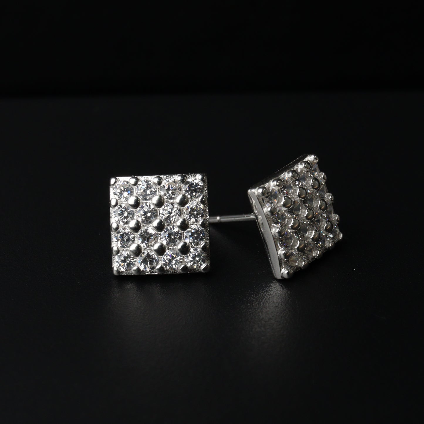 S925 Silver Square Stud
