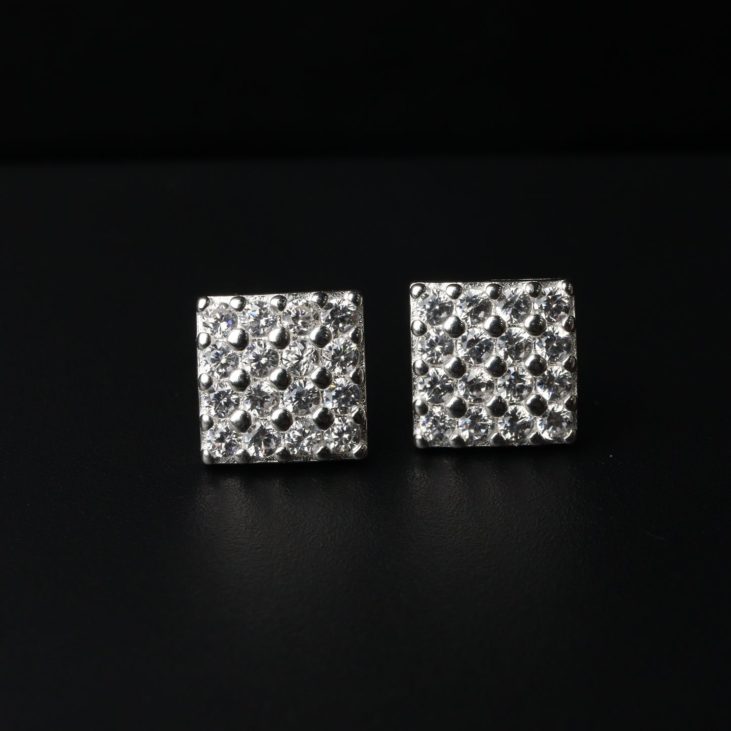 S925 Silver Square Stud