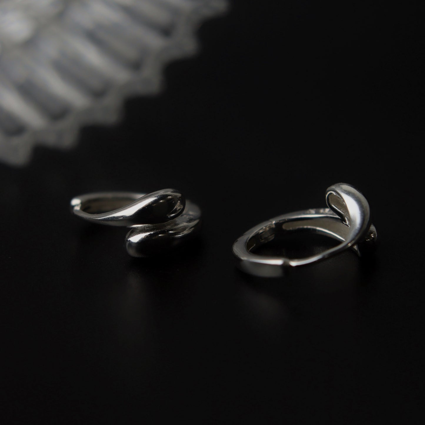 EUL S925 Silver Tear Drop Clip