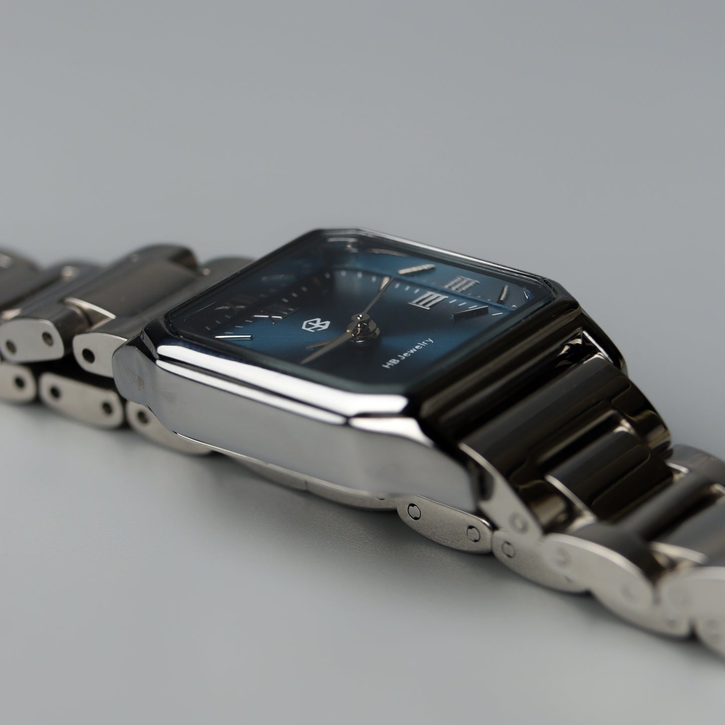 NIVADA Square Navy Blue Watch