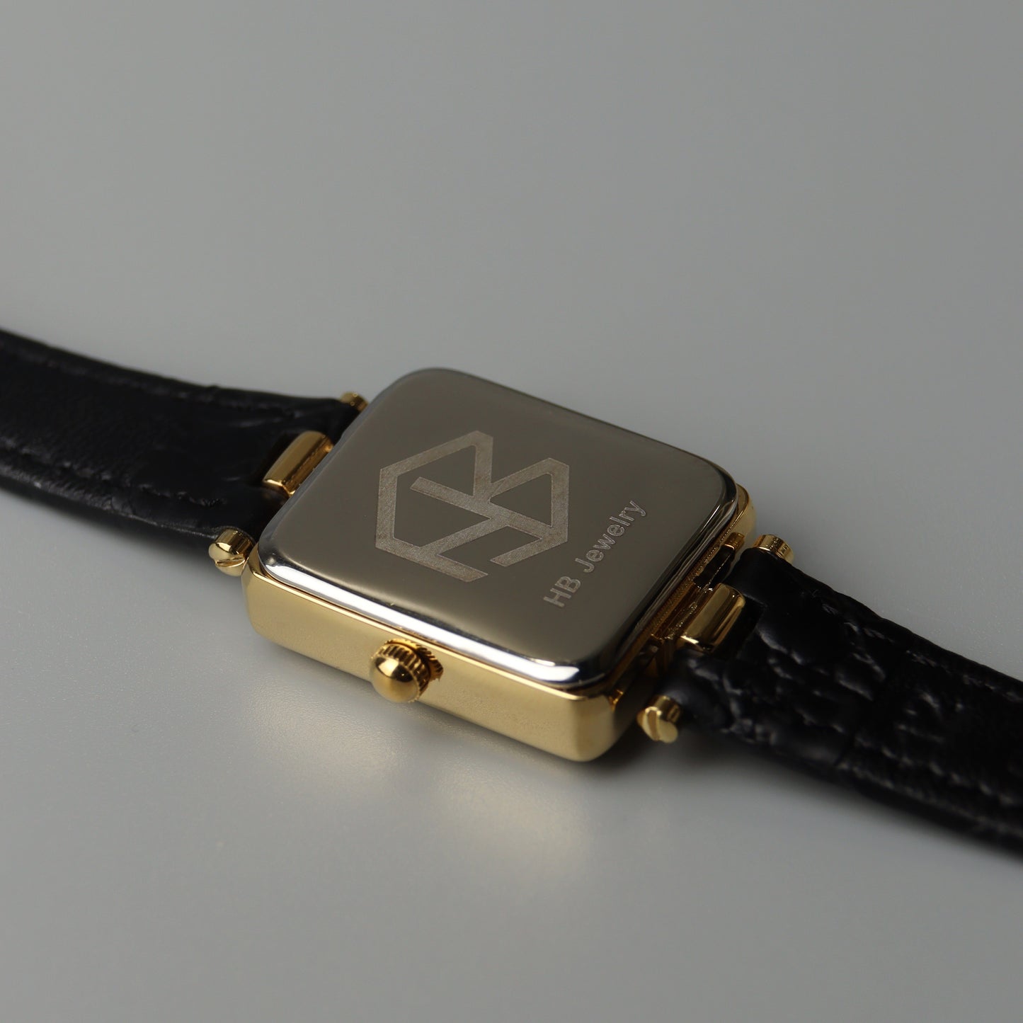 ORVALEN Square Leather Strap Watch