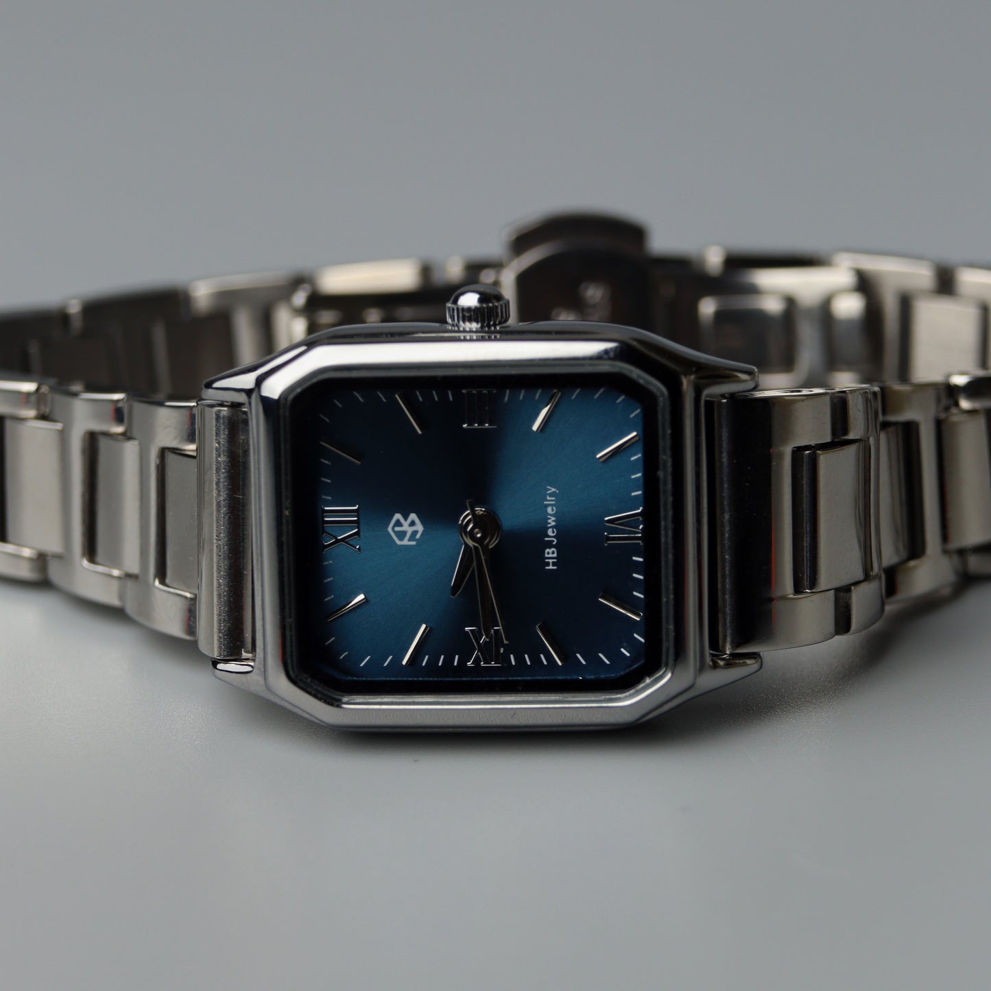 NIVADA Square Navy Blue Watch