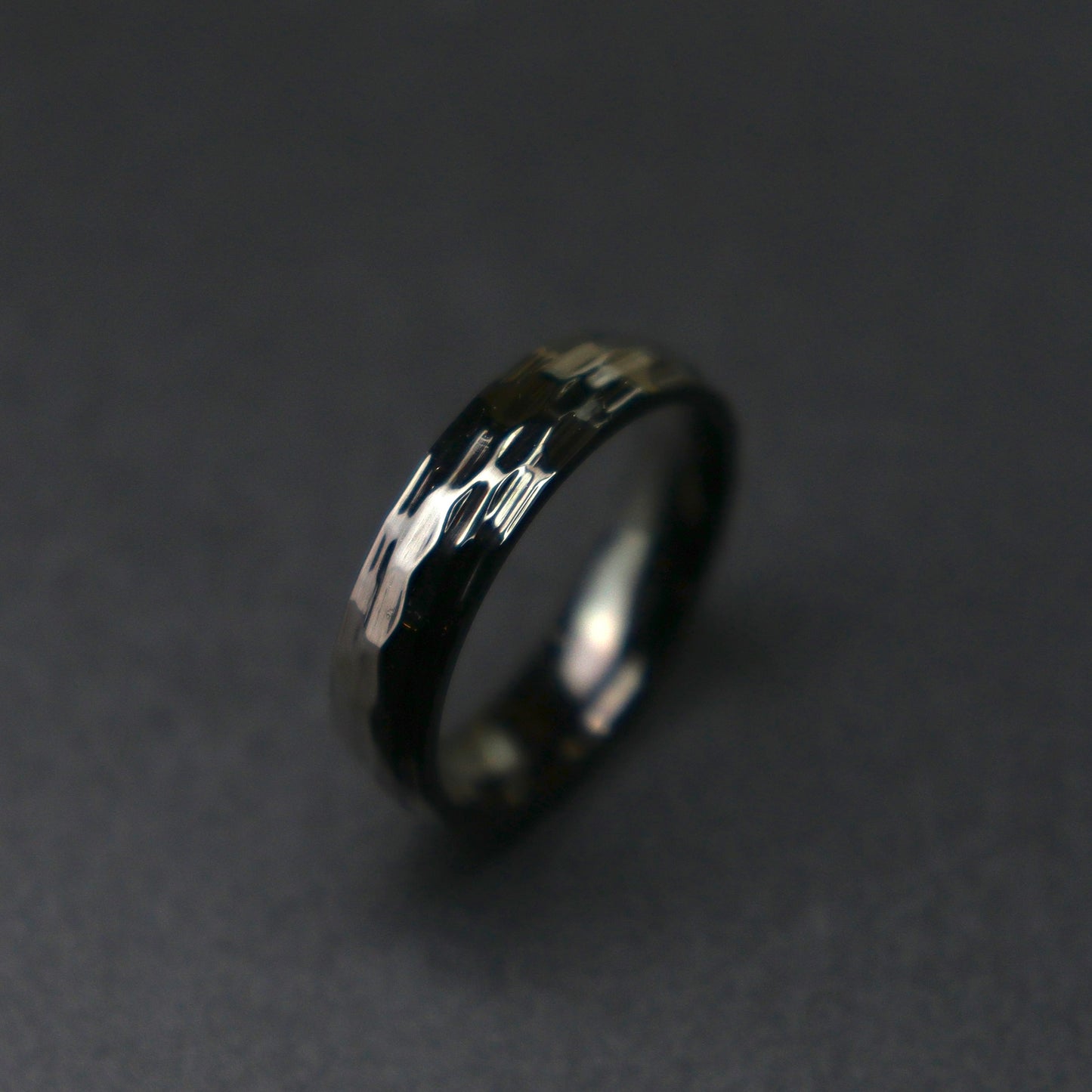 Men Jewelry NICKO Matte Black Diamond Cut Face Ring Fashion For Men's