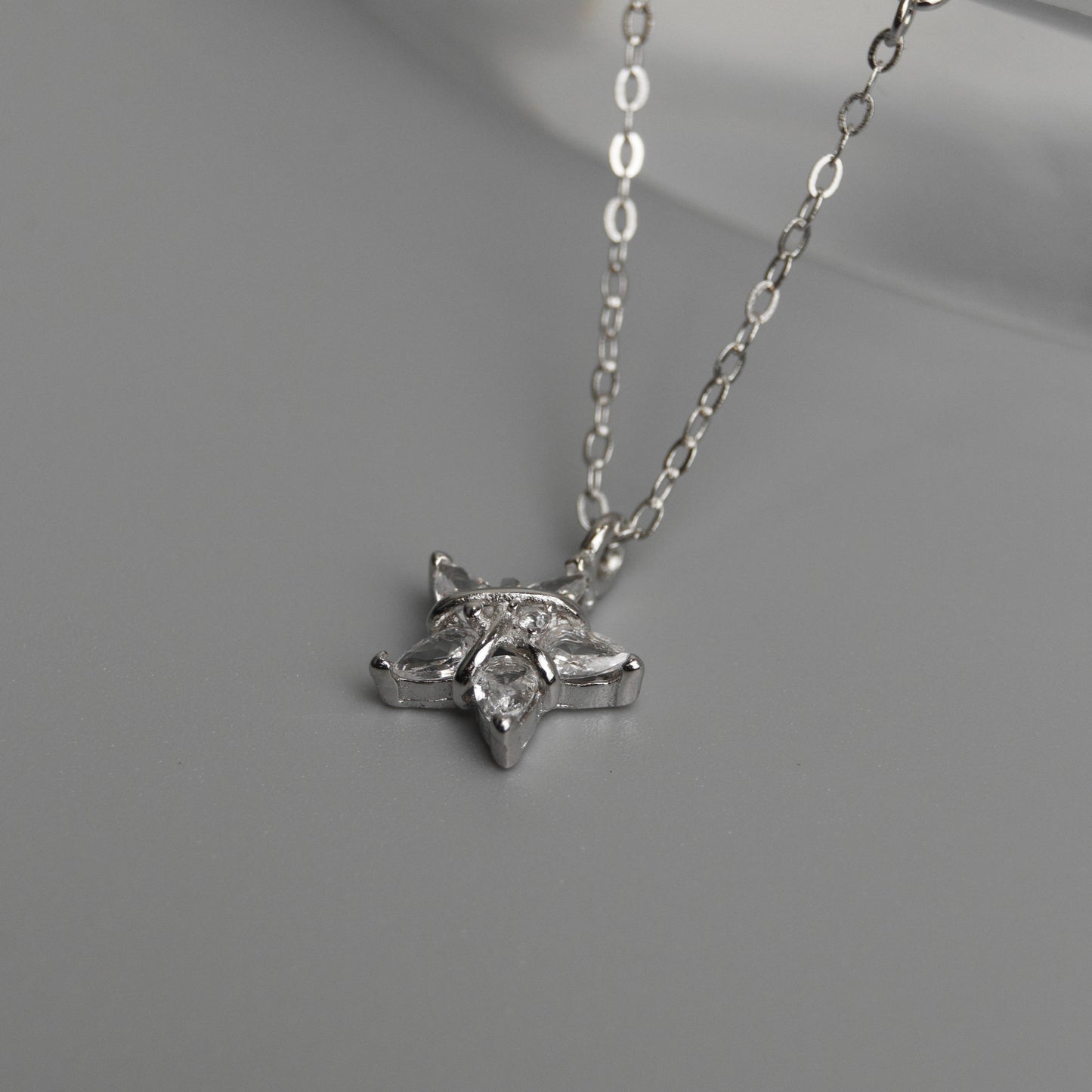 STARK S925 Silver Cosmo Mini Star Chain Necklace for Women