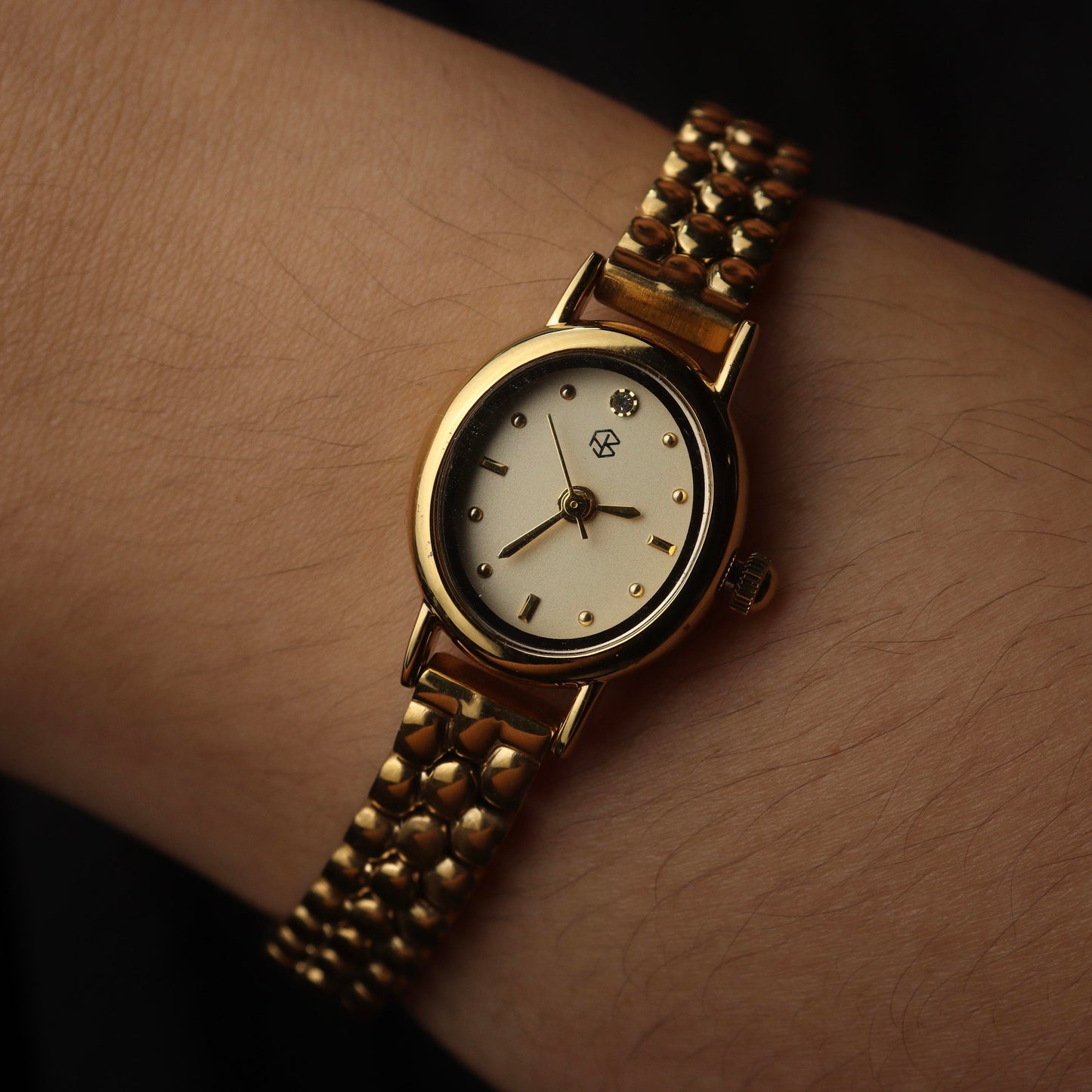SOLARA Small Minimalist Retro Oval Beans Thin Strap Watches