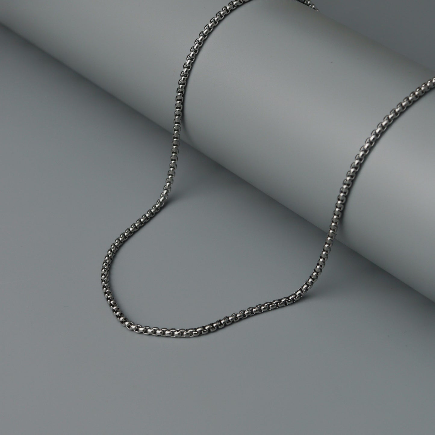 Men Jewelry KAIRO Silver Box Chain Necklace Fashion For Men's