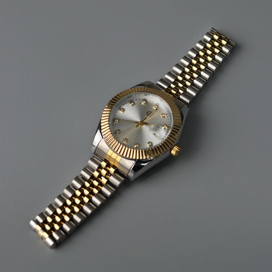 CLARKE Two-Tone Big Watch Face Men's Watches