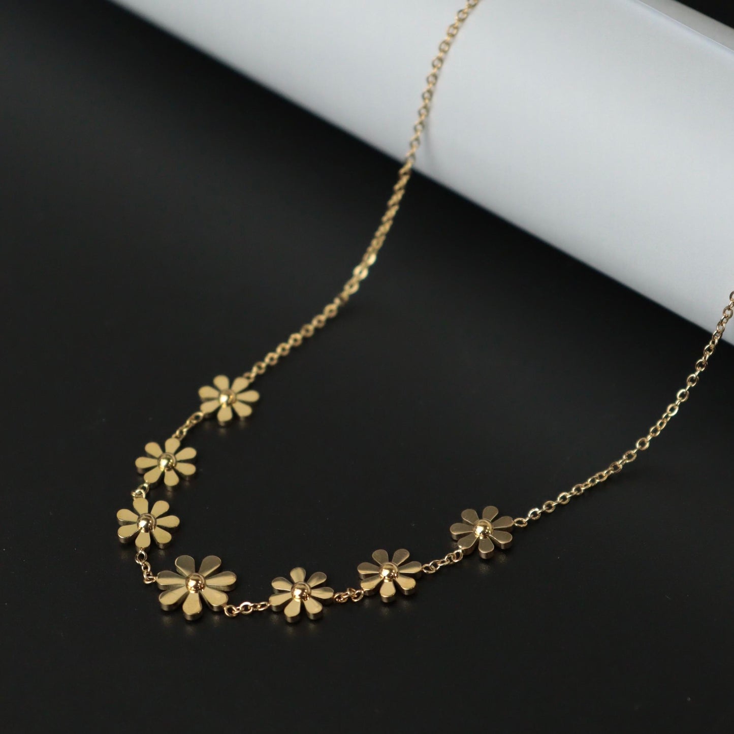 DAHLIA Flower Pendant Necklace