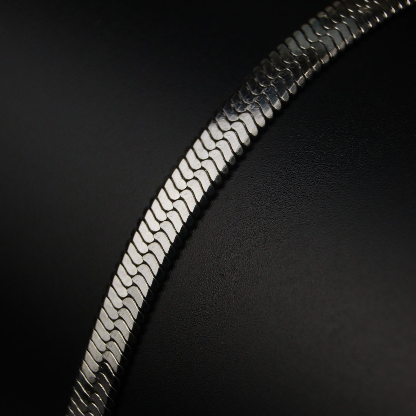 Men Jewelry ZEKE Silver Flat Bracelet Fashion For Men's