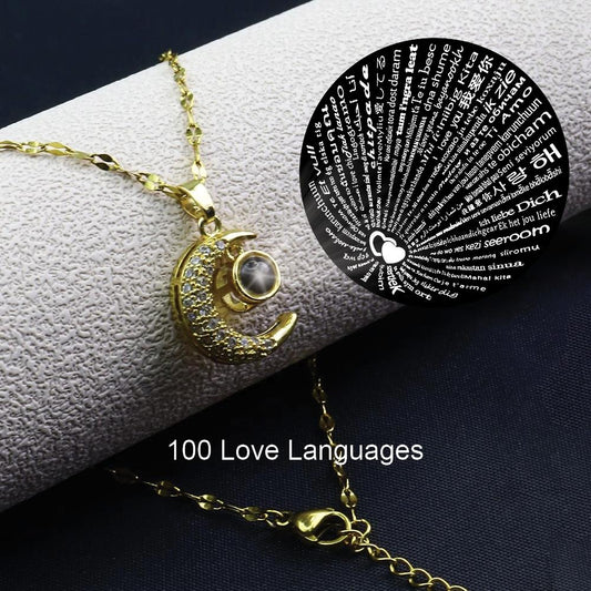SELENA 100 I Love Language Projection Necklace