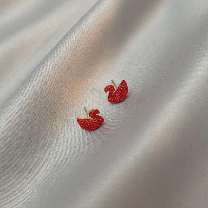 CONSTANCE Swan-Stud Earrings
