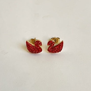 CONSTANCE Swan-Stud Earrings