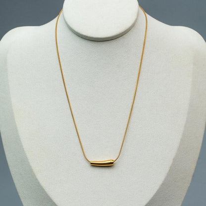 LINEI Bone Pendant Chain Necklace