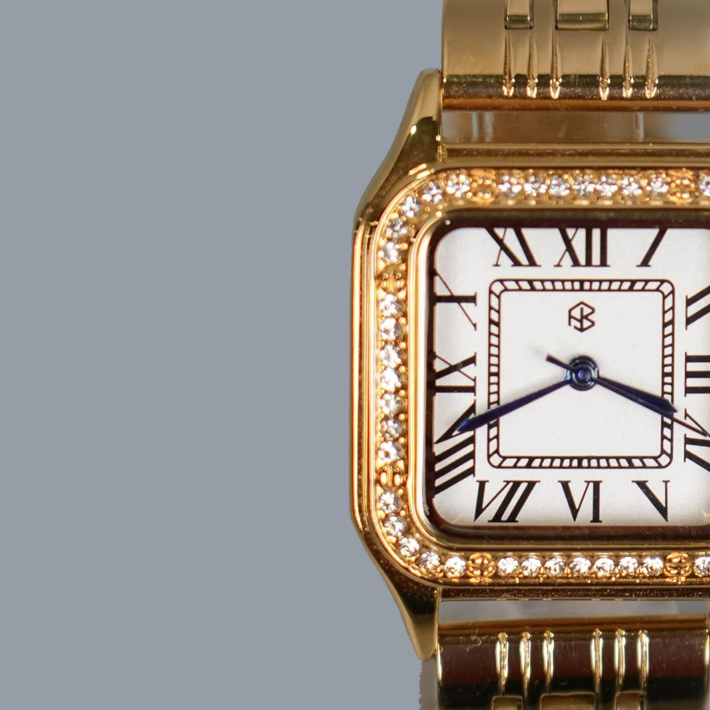 FROSELIX Gold Ice Square Roman Numerical Women's Minimalist Fashion Watch