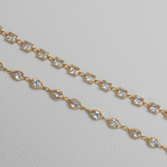 SQA-YVO Stone Chain Bracelet Fashion Fashion Accessories