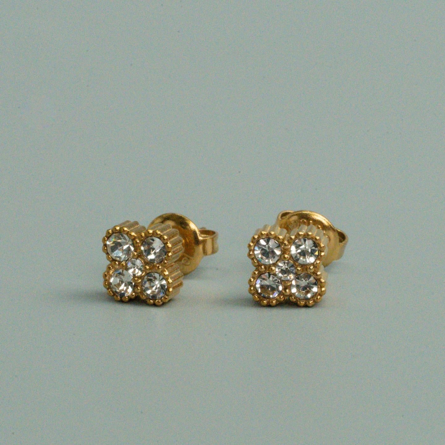 FLORAVA Flower Stud Earrings for Women's