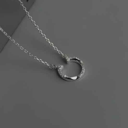 ELSIE S925 Silver Center U Shape