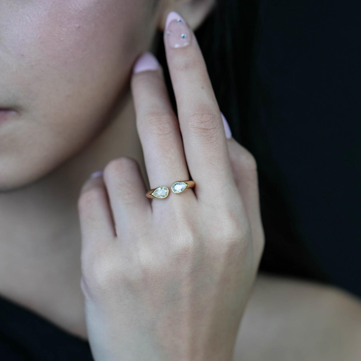 TAVI Open Edge A Tear Drop Shape Rings