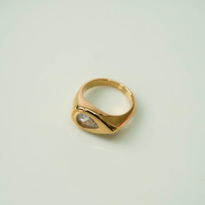 TEVA Centered TearDrop Shape Rings