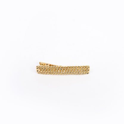 Hair Clip SHIRAZ Gold Cuban Chain Bar Clip for Women – Double Row