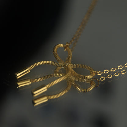 SABRINA S925 Silver Ribbon Knot