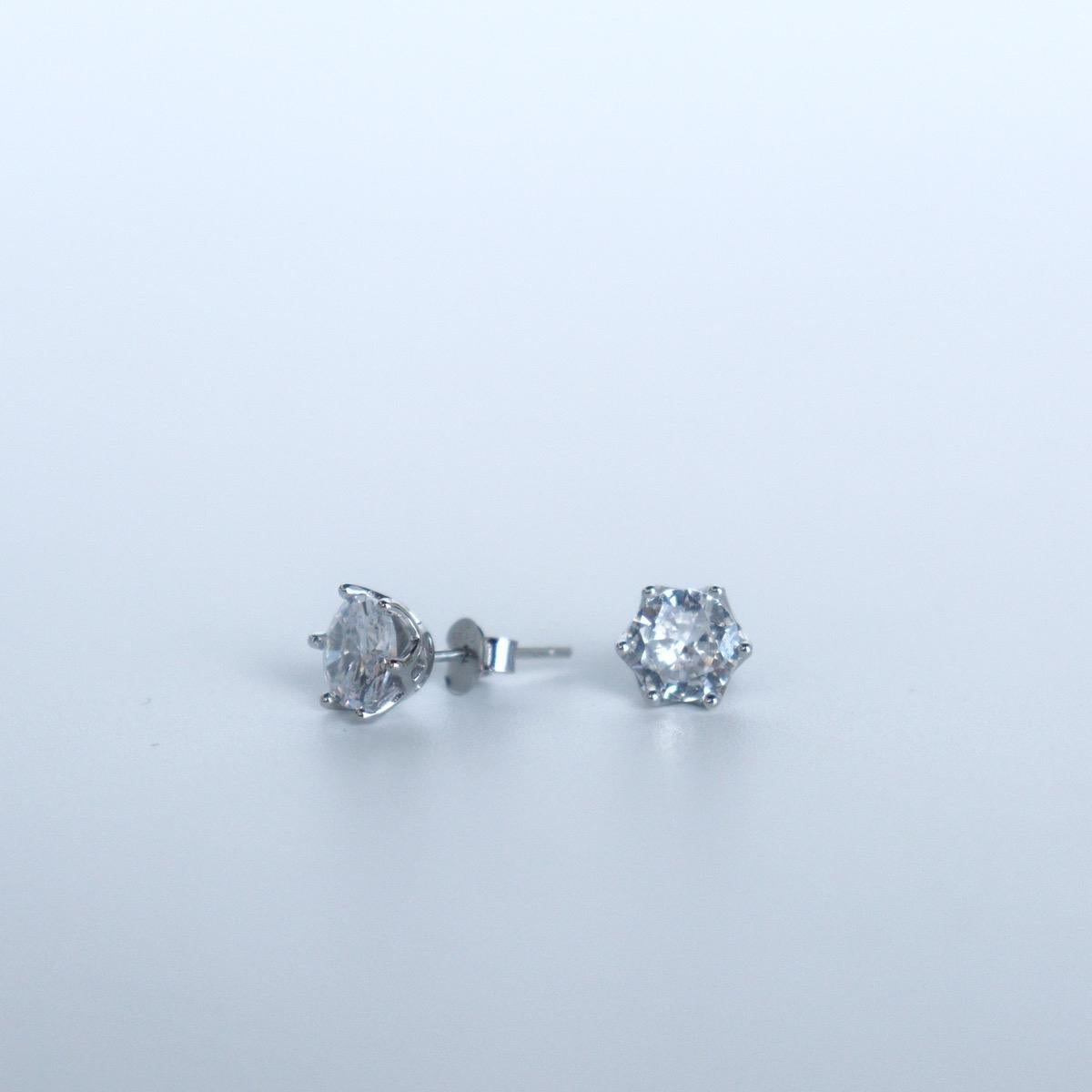 CRYS Zircon Stud Earrings Jewelry Women Fashion Accessories