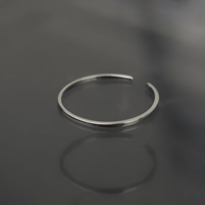 JAX S925 Silver Vermeil Thin Open Adjustable Ring for Women