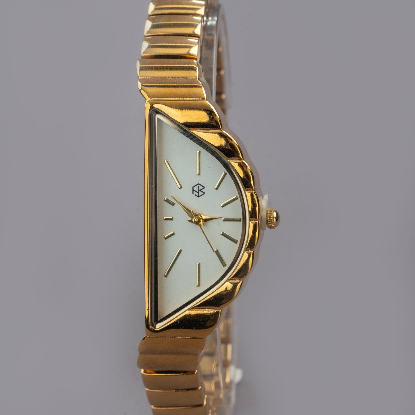 BEXARA Half Moon White Dial Medium Bracelet Watch