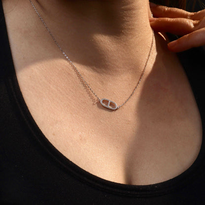 S925 Silvers Versatile Shapes Pendant Chain Necklace for Women