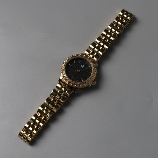 ISSEI Minimalist Round Black Dial  Women's Watch