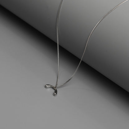 KAELAN S925 Silver Wish Bone Pendant Chain Necklace for Women