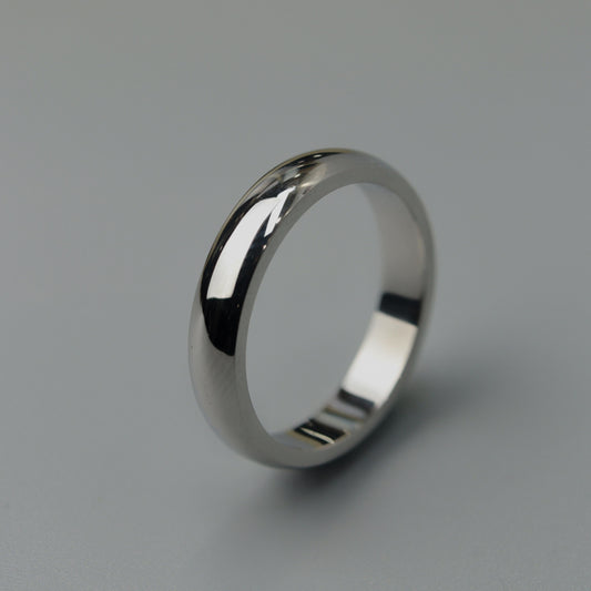Men Jewelry VAN Silver Thick Plain Ring Fashion For Men's