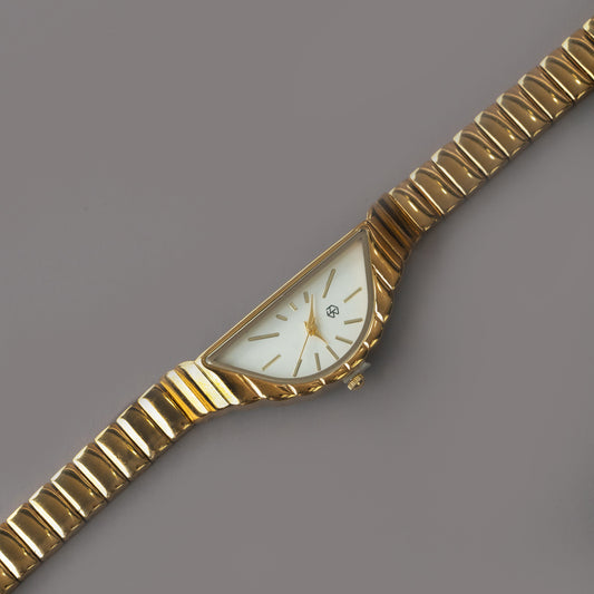 BEXARA Half Moon White Dial Medium Bracelet Watch