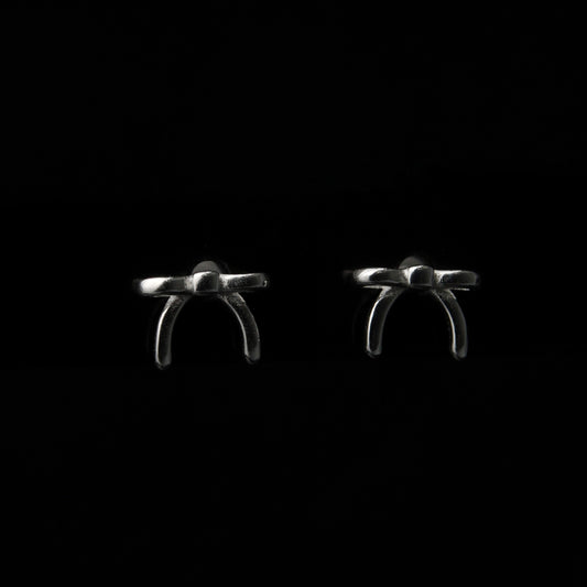 TINIE S925 Silver Mini Ribbon Stud Earrings