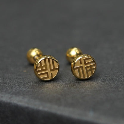 ELIO Round Stud Earrings for Women